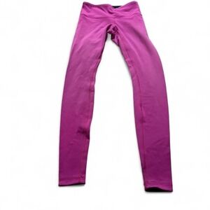Lululemon Wunder Under Reversible Leggings Black / Magenta — Size 4 — 30"